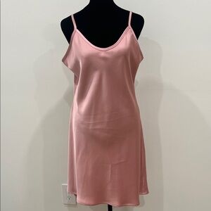 Hanifa Soft Pink Slip Dress